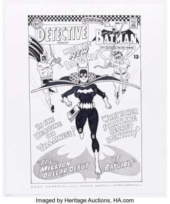 Fred Hembeck Detective Comics #359 Cover Re-Interpretation Illustration Original Art (2006).
