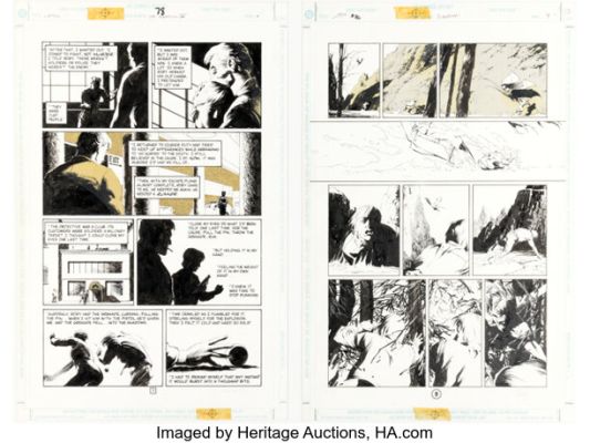 Scott Hampton Batman: Legends of the Dark Knight Story Pages Original Art (DC, 1995). (Total: 2 Original Art) | Heritage