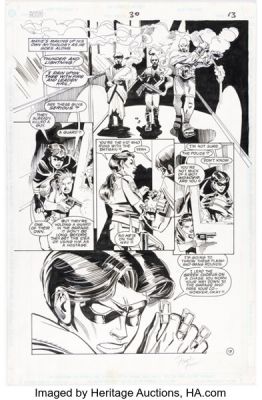 Frank Fosco, Stan Woch, and Dick Giordano Robin #30 Story Page 13 Original Art (DC, 1996).