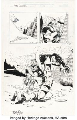 Tom Lyle and Rich Perrotta X-Men Unlimited #17 Story Page 9 Original Art (Marvel, 1997).