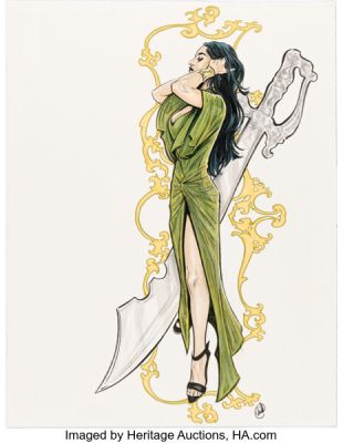 Joëlle Jones - Talia al Ghul Illustration Original Art (undated).
