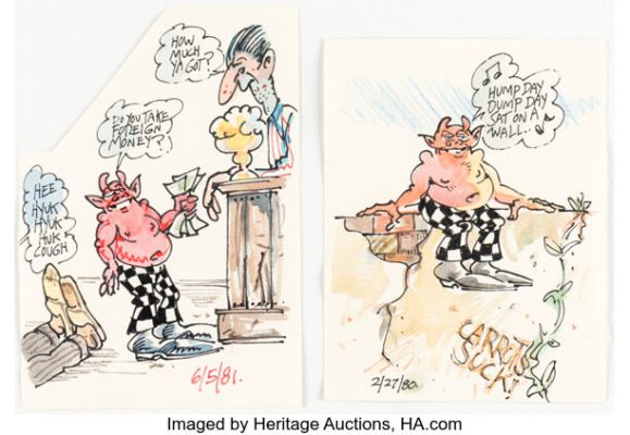 S. Clay Wilson - Love Notes To Girlfriend Illustrations Original Art Group of 10 (c. 1980s). (Total: 10 Original Art) | Heritage