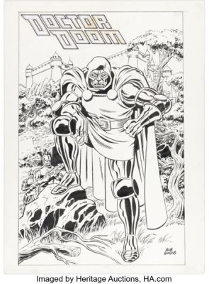 Dave Simons Fantastic Four #381 Letters Page Illustration Original Art (Marvel, 1993).