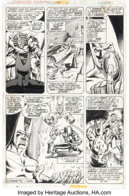 Keith Pollard and Bob Wiacek Fantastic Four Annual #12 Story Page 24 Original Art (Marvel, 1978). | Heritage