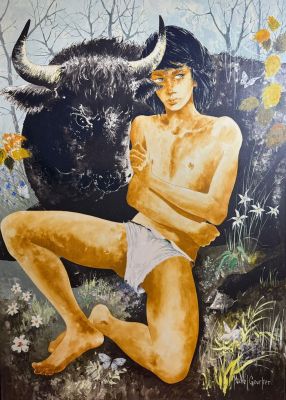 Gourlier Michel Grande... | GOURLIER Michel Grande illustration représentant un... | Vermot et Associés