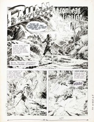 Cheret André Et... | Lot 1 - CHERET André et LECUREUX Roger Rahan Le tombeau liquide Planche... | Neo Enchères