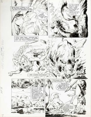 Cheret André Et... | CHERET André et LECUREUX Roger Rahan Les pierres d’eau Planche... | Neo Enchères