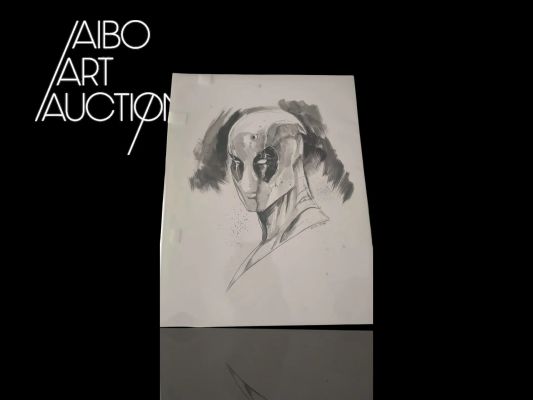 Peter Gwen Deadpool Deadpool Illustration... | Peter Gwen Deadpool Deadpool Illustration à la mine... | Aibo Art Auction