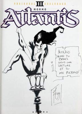 Anglereau Fabrice Atlantis Dédicace... | Lot 12 - ANGLEREAU Fabrice Atlantis Dédicace représentant une... | Vermot et Associés