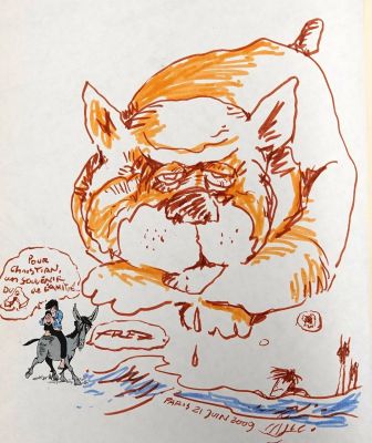 FRED Philémon Superbe... - Lot 197 - FRED Philémon Superbe dédicace couleur sur l’album...