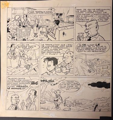 Greg -Luc Junior,... | Lot 39 - Greg -Luc Junior, planche n°7 à l’encre de Chine et... | Tessier Sarrou