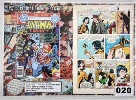 The Superman Family No. 213: a page of original hand coloured comic colour printers proof, coloured… | Ewbank’s