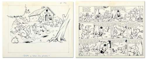 Pesch, Jean Louis | SYLVAIN ET SYLVETTE Album complet en 20 planches + couverture | Coutau Bégarie