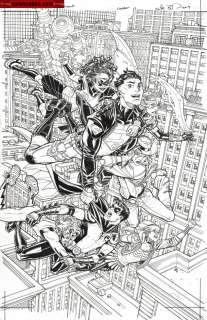 Nick Bradshaw - young justice # 9 issue 9 page cover