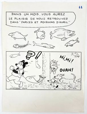 PIF NICOLAOUX Jacques Placid... - Lot 498 - PIF NICOLAOUX Jacques Placid et Muzo Illustration humoristique...