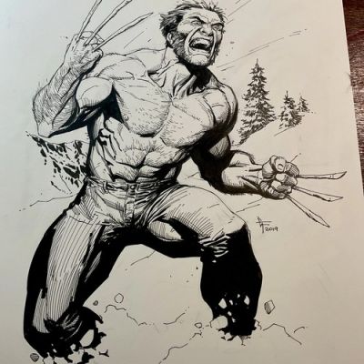 Gary Frank Original Wolverine Art 1 Of 1 Original Owner Excellent Condition | eBay US (Buy It Now)
