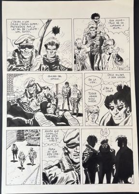Aboli Et Genies,... | Lot 1 - Aboli et Genies, Alex Magnum, planche n°7 à l’encre... | Tessier Sarrou
