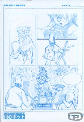 Sylvain Repos | Yojimbot, Volume 1, Storyboard Page 59 - Original Artwork by Sylvain Repos | Pulp’s Art