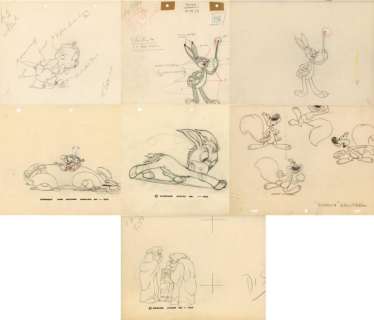 Animation Drawing Lot of 40+ Pieces | Weiss Auctions
