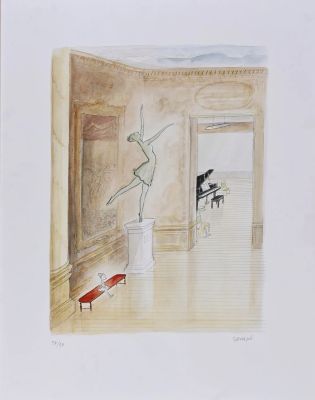 Sempe. La Danseuse.... | Lot 75 - SEMPE. La danseuse. Sérigraphie numérotée/90, signée,... | Coutau Bégarie