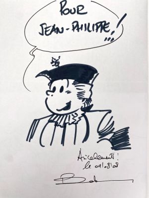 Behem Gaspard de... | Lot 79 - BEHEM Gaspard de Besse Dédicace sur l’album La légende... | Vermot et Associés