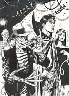 Dylan Dog - Daniele Bigliardo - cover originale inedita per "Talk Ink" - Loose page - (2008)