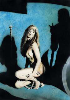 Lorenzo  Sperlonga - Lanciostory #31 babe cover painting (1990‘s)