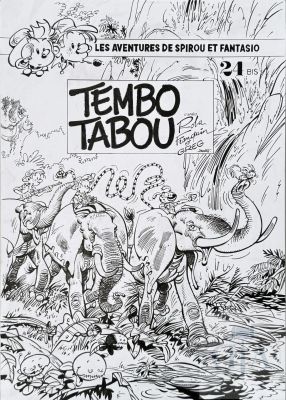 Cirovic / Spirou Et Fantasio. Dessin Original D’une Couverture Imaginaire En Hommage À Franquin. Encre de Chine Signée. Tbe+. 30 X 42 Cm | Lot 540 : Cirovic / Spirou et Fantasio. Dessin original d’une couverture… | Dagoty