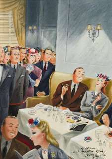CONSTANTIN ALAJALOV (1900-1987) "Standing Room Only." [NEW YORKER COVER] | Swann Galleries