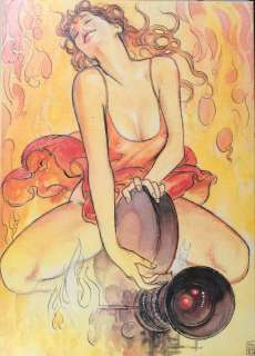 Manara | Impression sur toile rehaussée Ã  la main avec ce… | Banque Dessinée