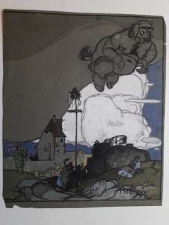 Franz Wacik - original artwork "Der Teufel" - Firmata - Loose page | Catawiki