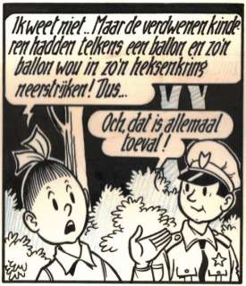 Suske en Wiske - De zingende zwammen / Les Champignons chanteurs - Originele pagina - (p.44) - met luxe groot formaat hc - (1960/2020) | Catawiki