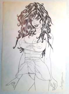 Roberto Baldazzini - illustrazione originale "Vampy" - Firmata - Loose page - (2015) | Catawiki