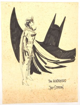 Lot 5314 - Joe Staton an original artwork of DC Comics The Huntress. | Ewbank’s