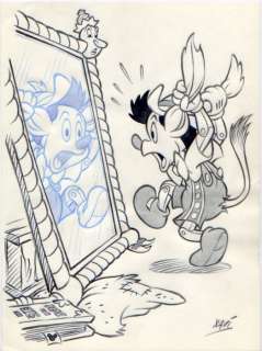 Xavi - Dibujo original - Pinocchio at the mirrow - First edition (2020) | Catawiki