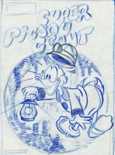 Mickey Magazine - Dessin original pour une couverture de Super Picsou géant - - Loose page - First edition - (1981) | Catawiki