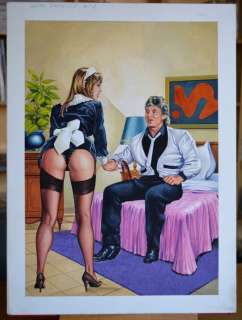 Turiste Affamate #28 - Mario Caria - original cover "Hotel paradiso" - Loose page