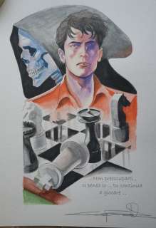 Dylan Dog - G. Candita omaggio a "Partita con la morte" - Loose page | Catawiki