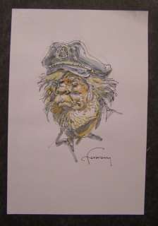 Hermann - Originele aquarel - Barney Jordan uit de serie Bernard Prince - (2019) | Catawiki