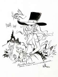 Will | Isabelle, illustration Ã  l’encre de Chine sur pap… | Banque Dessinée