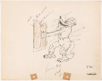 Walt Disney Studios - 2 Original Animation drawings - "The Big Bad Wolf" - (1934) | Catawiki
