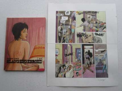 Renaud, Denauw - Originele pagina in kleur (p.3) + Album (oplage: 64 ex.) - Slangengebroed 2 - (2014) | Catawiki