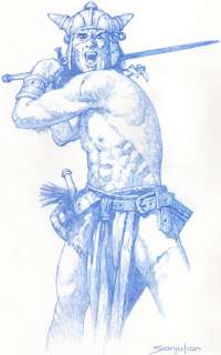 Conan The Barbarian - Original Drawing By Sanjulian - Original Art | Catawiki