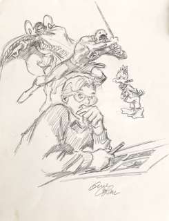 Illustrazione originale - Gene Colan matita su cartoncino -firmata - Loose page - First edition | Catawiki