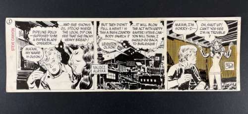 Steve Canyon - Striscia originale - Milton Caniff - Loose page - First edition - (1977) | Catawiki