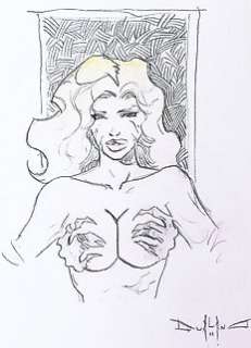 Pin Up - Illustrazione Originale Pasquale Qualano - First edition