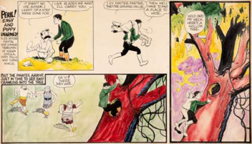 Roy Crane Captain Easy Sunday Comic Strip Original Art dated 6-23-35 (NEA Syndicate, 1935)...