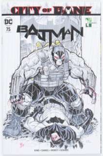 Nick Bradshaw Batman #75 Sketch Cover Variant Original Art (DC, 2019) CGC Signature Series NM/MT 9.8 White pages. - | Heritage