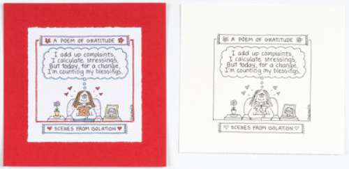 Guisewite, Cathy | Cathy Guisewite Scenes from Isolation Page 151 Single Panel Comic Illustration Original Art (Andrews McMeel Publis... (Total: 2 Original Art) | Heritage