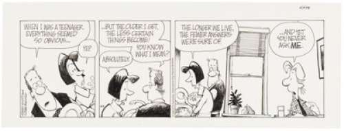 Borgman, Jim | Jerry Scott and Jim Borgman Zits Daily Comic Strip Original Art dated 4-4-98 (King Features Syndicate, 1998).... | Heritage